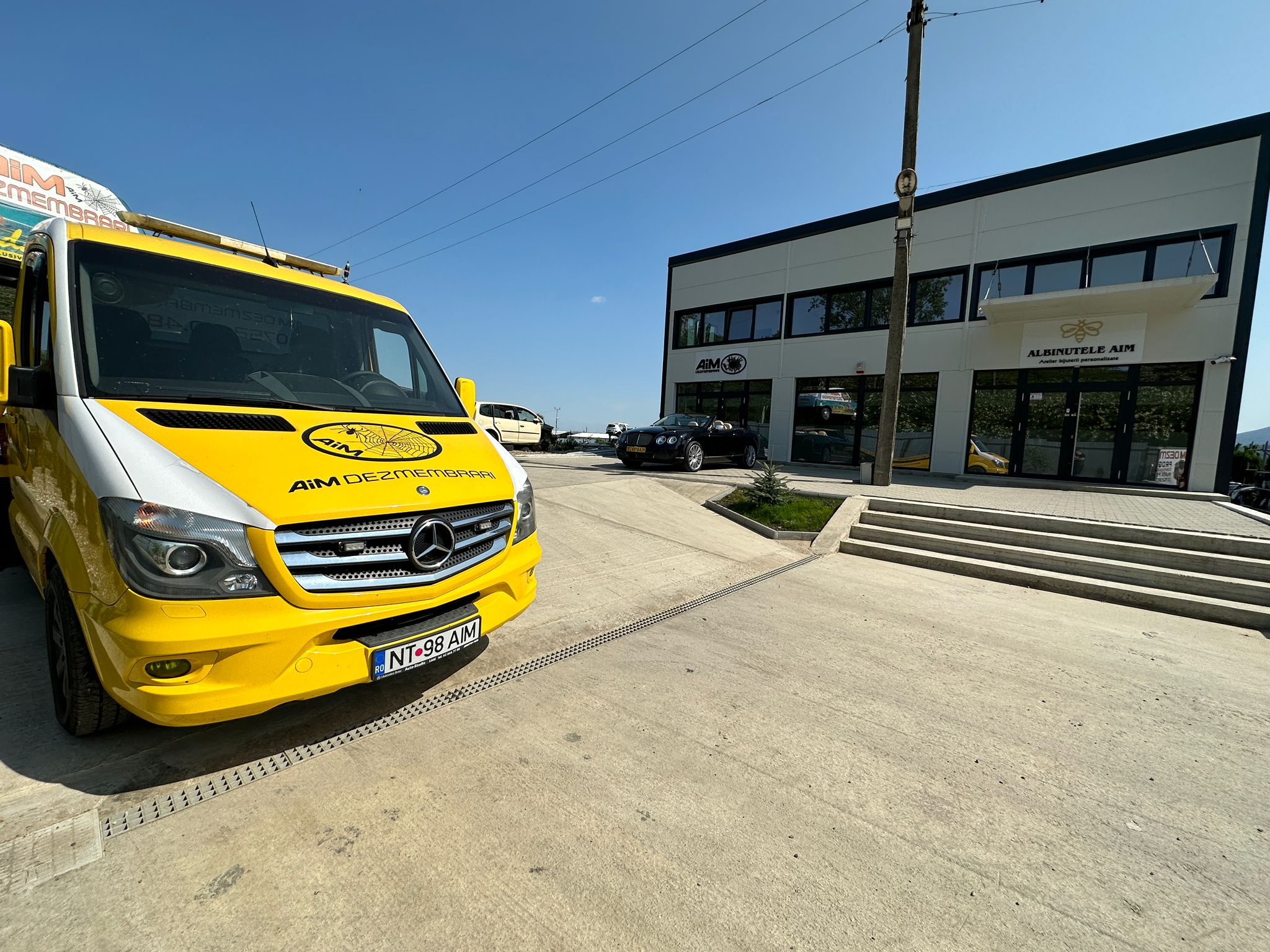 Hala de dezmembrări auto AIM - spațiu de depozitare piese