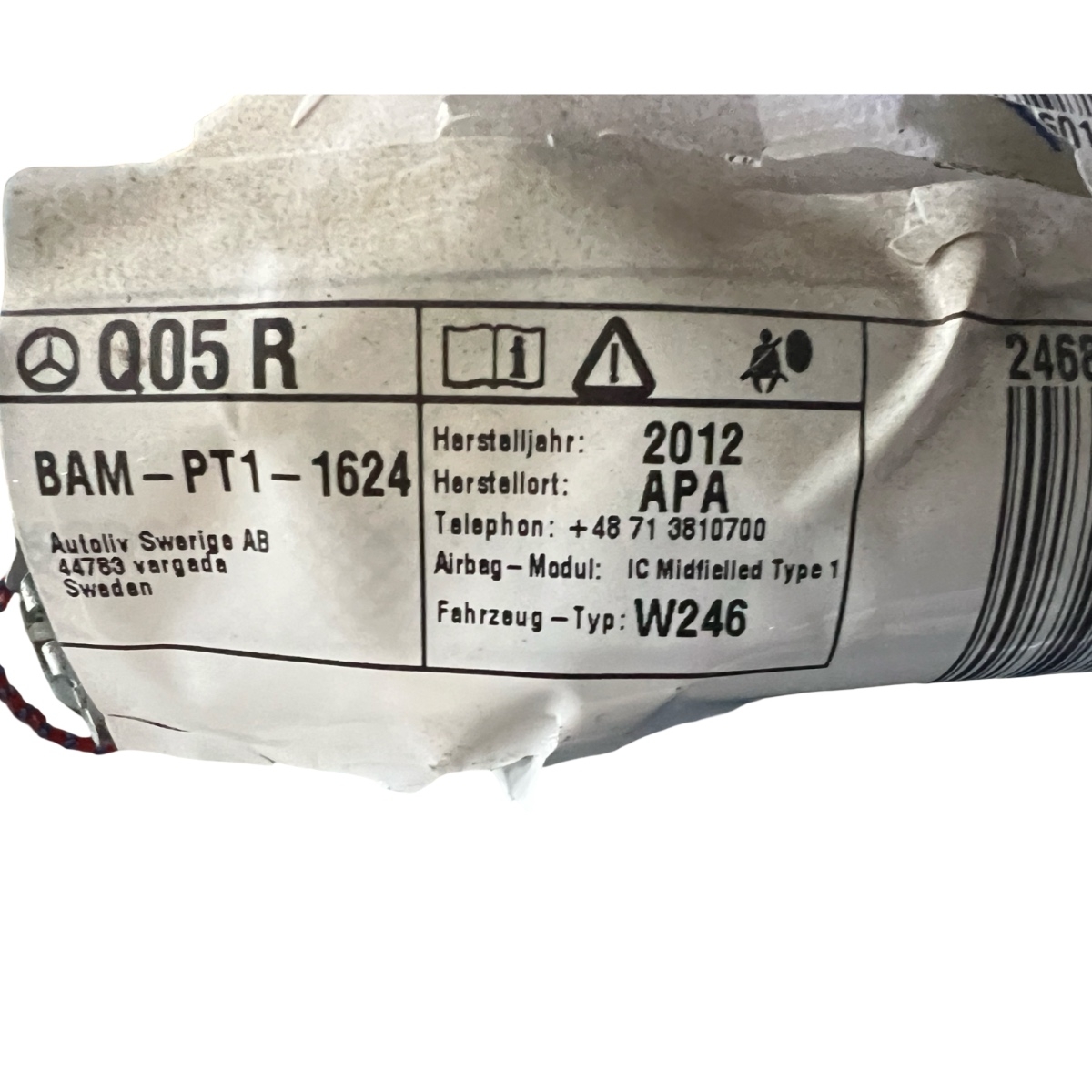 Airbag cortina stanga/dreapta MERCEDES-BENZ B-CLASS II W246, W242 2011 - > – foto 2
