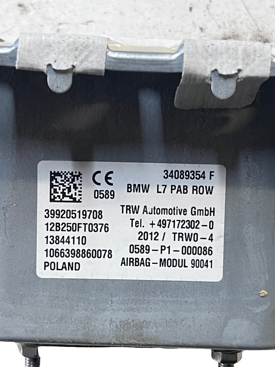 Airbag pasager (UK) BMW 1 II F20 2010 -> 34089354F – foto 3