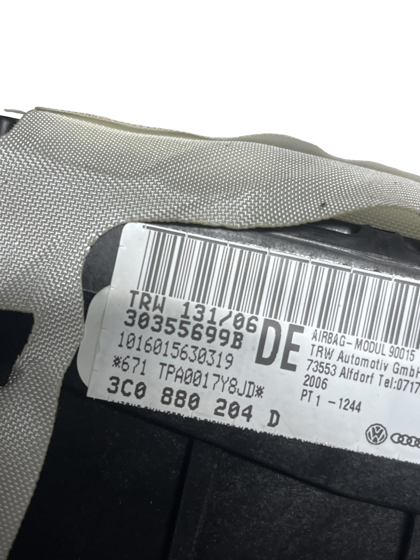 Airbag Pasager Volkswagen Passat B6 Combi 2005–2010 - cod: 3C0880204D – foto 3