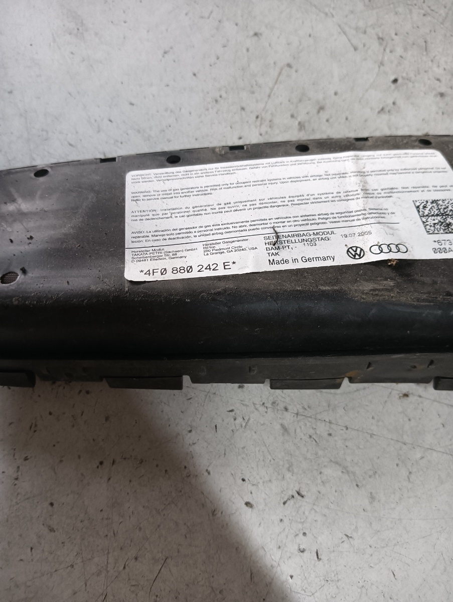 Airbag scaun  dreapta fata AUDI A6/S6 III Saloon (4F2, C6) [ 2004 - 2011 ] OEM 4f0880242e – foto 2