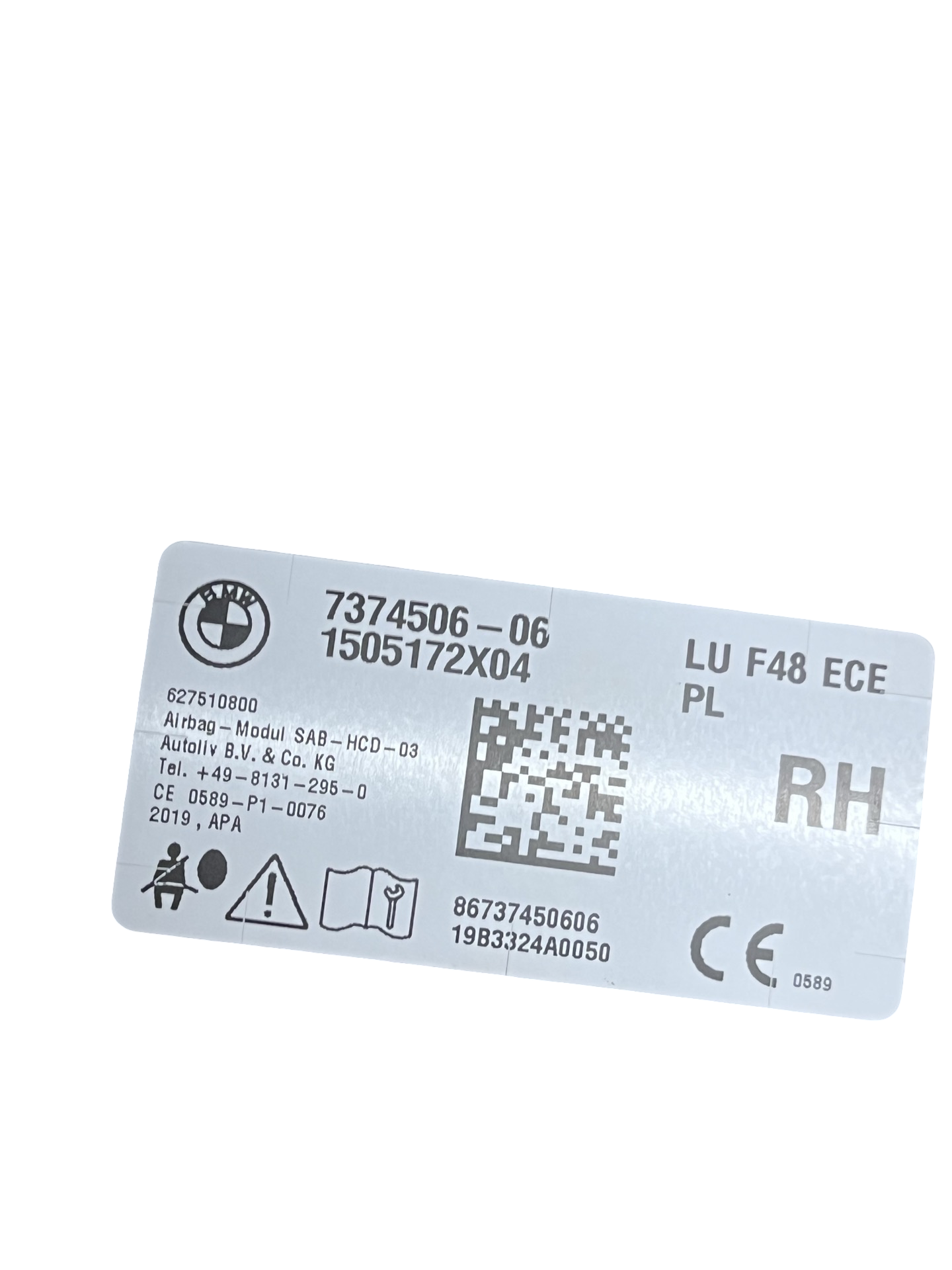 Airbag Scaun dreapta față BMW X1 F48 2015–2022 20i Steptronic B48A20A - cod: 7374506-06 – foto 3