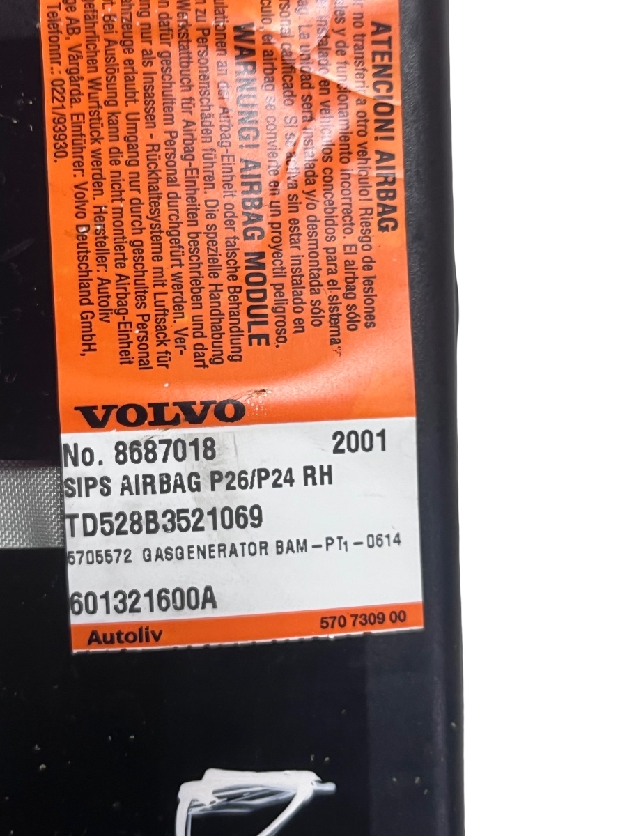 Airbag scaun dreapta fata VOLVO S60 I 384 2000 - 2010 8687018 – foto 3