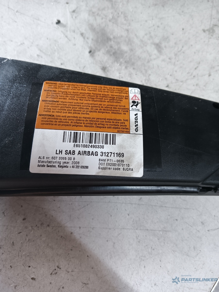 Airbag scaun stanga VOLVO V50 (MW, 545) [ 2003 - 2012 ] OEM 31271169 – foto 2