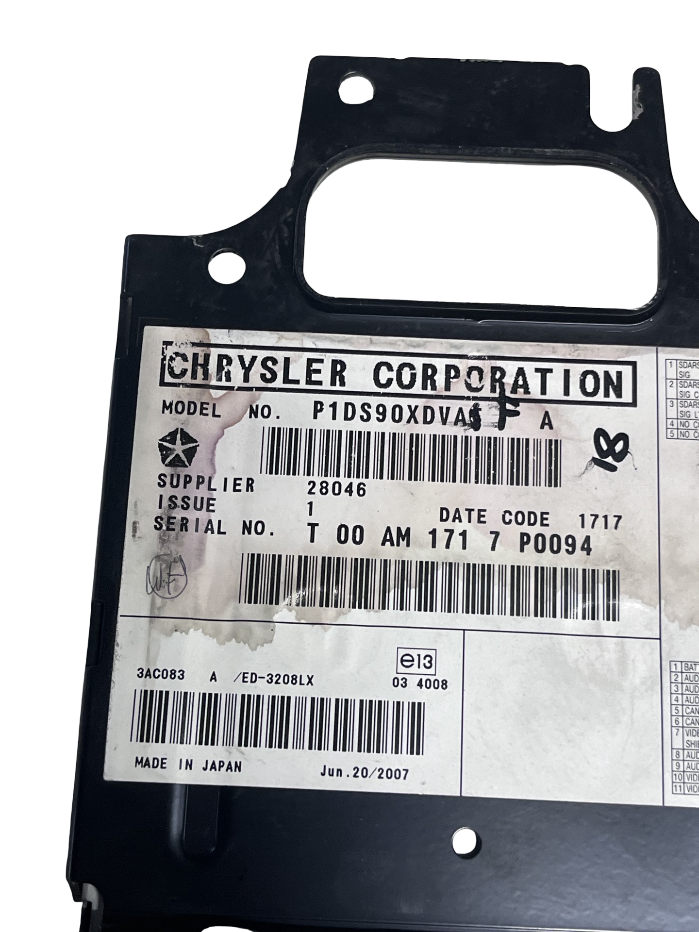 Alte Module / Unitati De Control Chrysler 300 I 2004–2010 - cod: P1DS90XDVA – foto 2