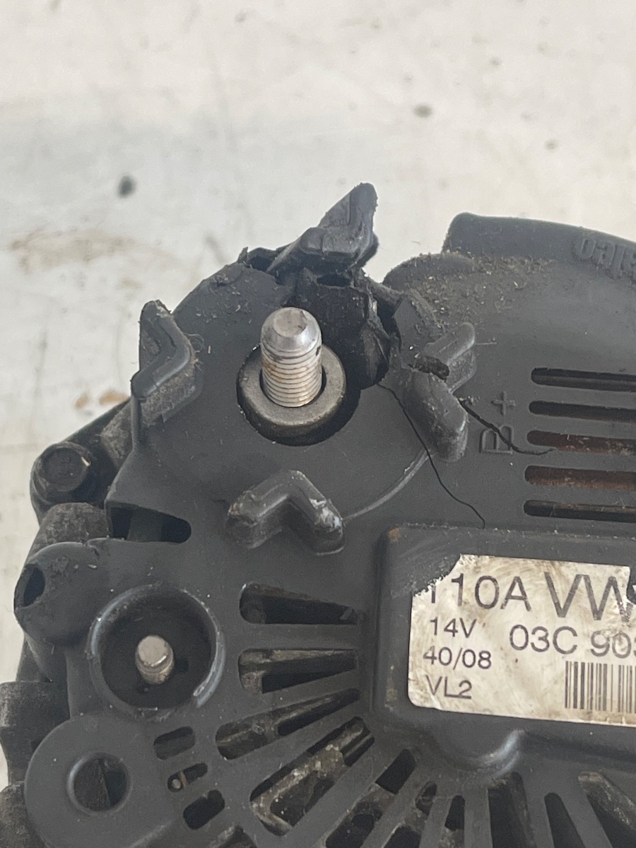 Alternator 1.6FSI VOLKSWAGEN GOLF PLUS 5M1, 521 2004 - 2013, AUDI A3 II 8P1 2003 - 2013 208044814 03C903023B – foto 2