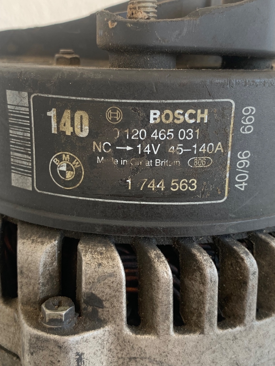 Alternator 14V 45-150A BMW 5 III Touring E34 2.0i OEM 1744563 / 0120465031 – foto 2