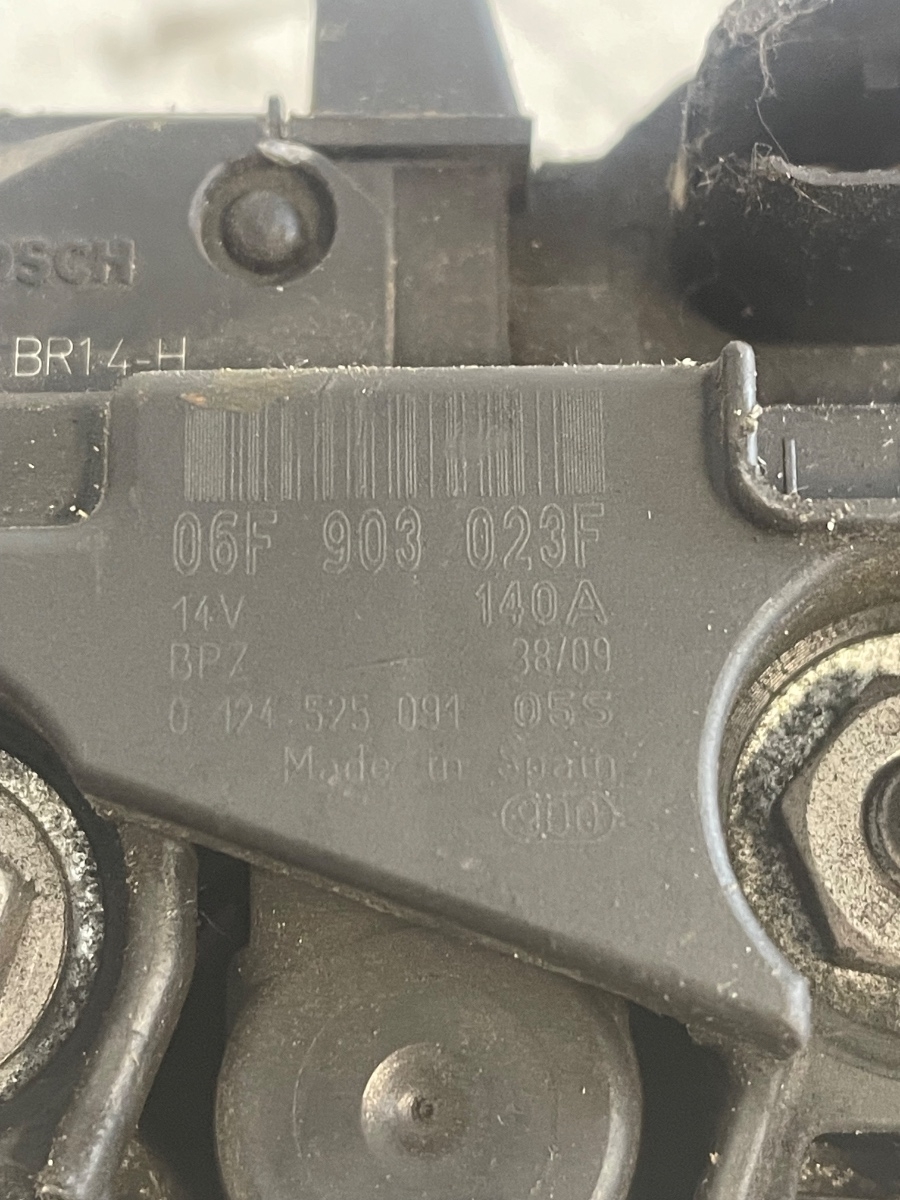 Alternator AUDI A3 II 8P1 2003 - 2013, VOLKSWAGEN GOLF V 1K1 2003 - 2009 06F903023F – foto 3