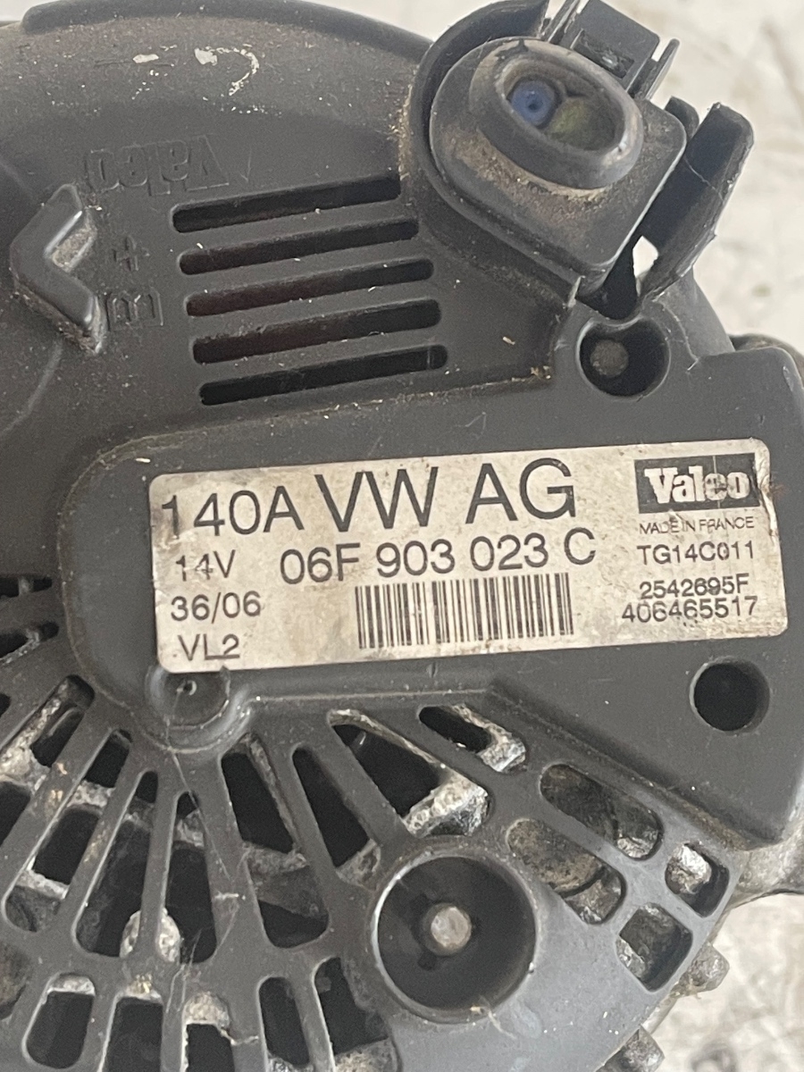 Alternator AUDI A3 II 8P1 / GOLF 52003 - 2013 1.6i / 1.9TDI / 2.0TDI 06F903023C – foto 3