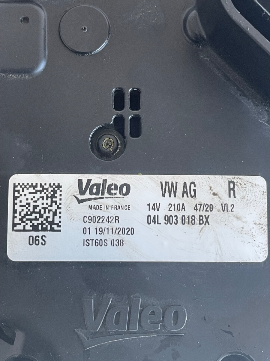 Alternator AUDI A6 C8, 4A2 2018 - > 2.0 40 TDI Mild Hybrid DFBA 04L903018BX – foto 3