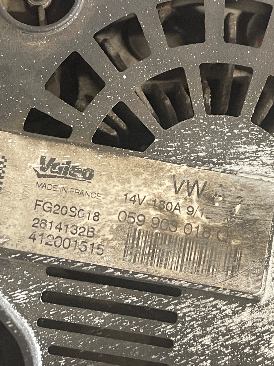 Alternator AUDI A6/S6 IV Saloon 4G2, C7, 4GC 2010 - 2018 3.0TDI 412001515 / 059903018Q – foto 3