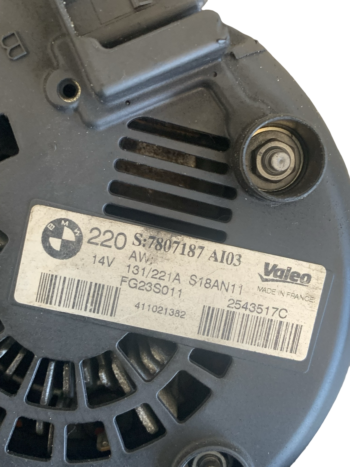 Alternator BMW SERIA 5 F10 2009–2017 - cod: 7807187 3.0D – foto 2