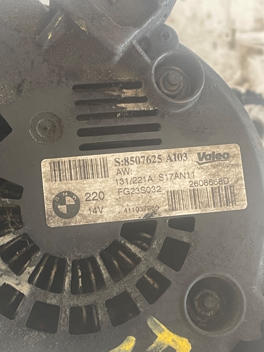 Alternator BMW X3 II F25 2010 - 2017 2.0D N47D20C 177CP  8507625 – foto 2