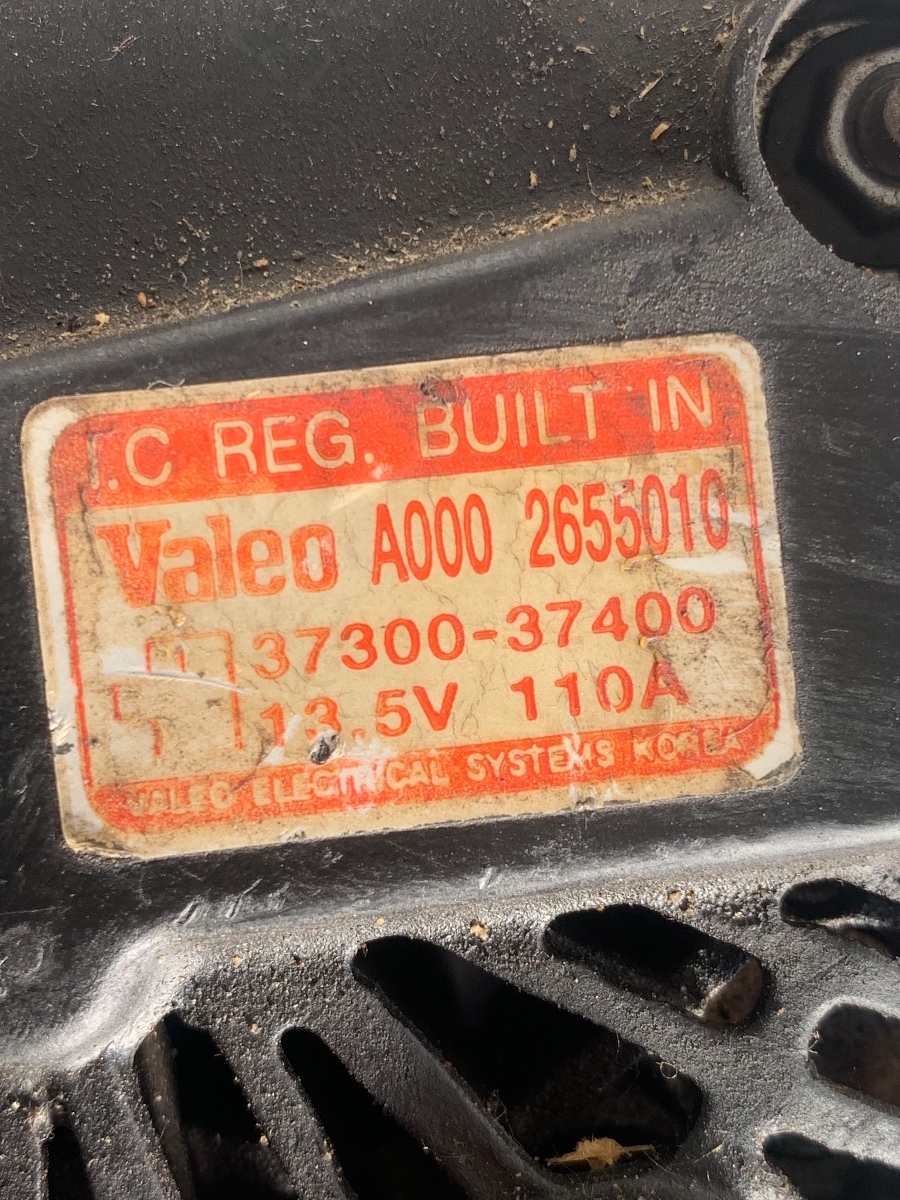 Alternator HYUNDAI SANTA FE I SM 2000 - 2006 37300-37400 A0002655010 – foto 4