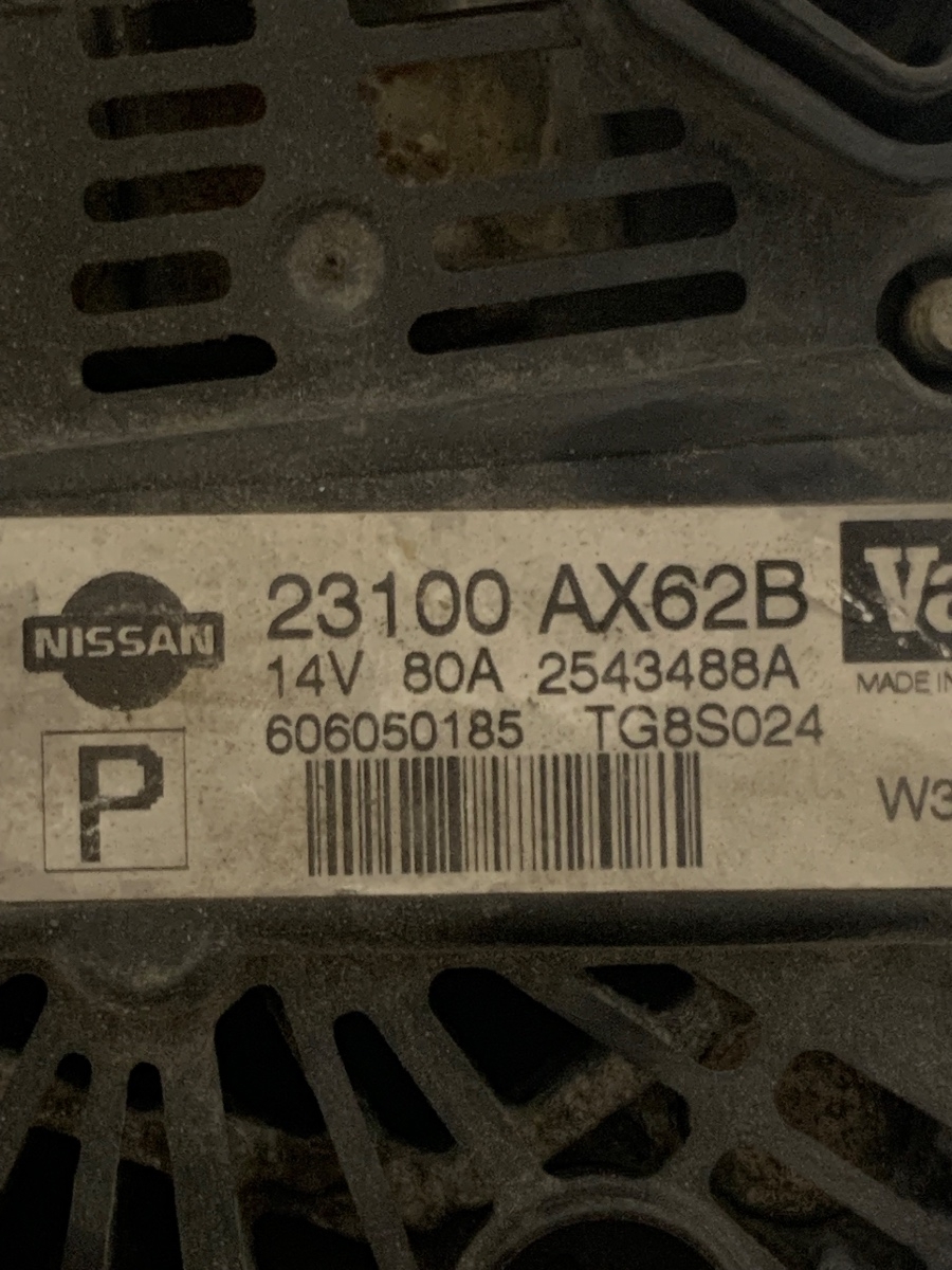 Alternator NISSAN MICRA III K12 2002 - 2010 1.4B OEM 606050185  / 23100ABX62 – foto 3