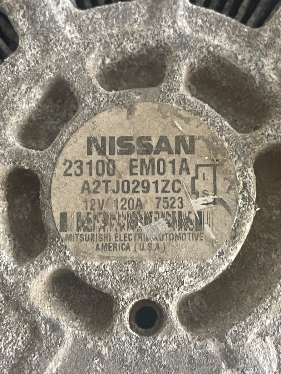 Alternator NISSAN TIIDA  2004 - 2013 1.6B 23100EM01A A2TJ0291ZC – foto 2