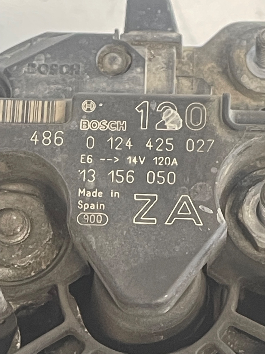 Alternator OPEL ASTRA G Hatchback F48_, F08_, T98 1998 - 2009 1.8B 13156050 / 0124425027 – foto 3