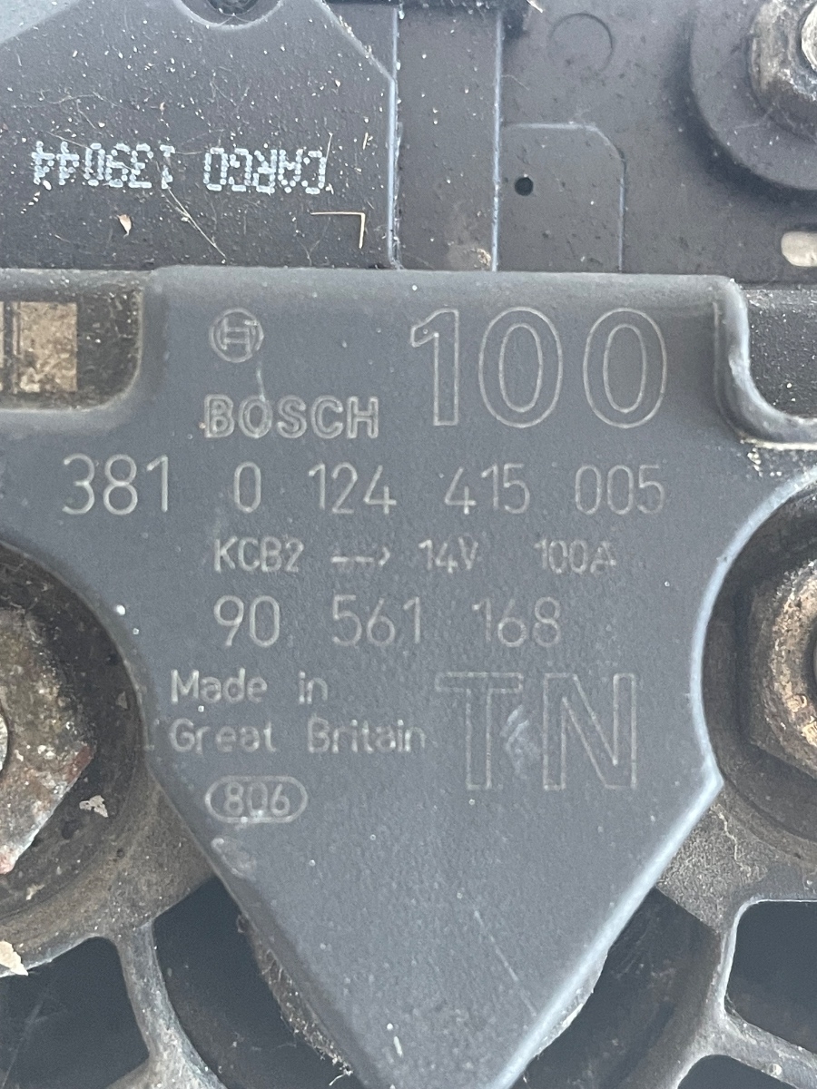 Alternator OPEL ASTRA G Hatchback F48_, F08_, T98 1998 - 2009 VALEO 90561168 0124415005 – foto 2