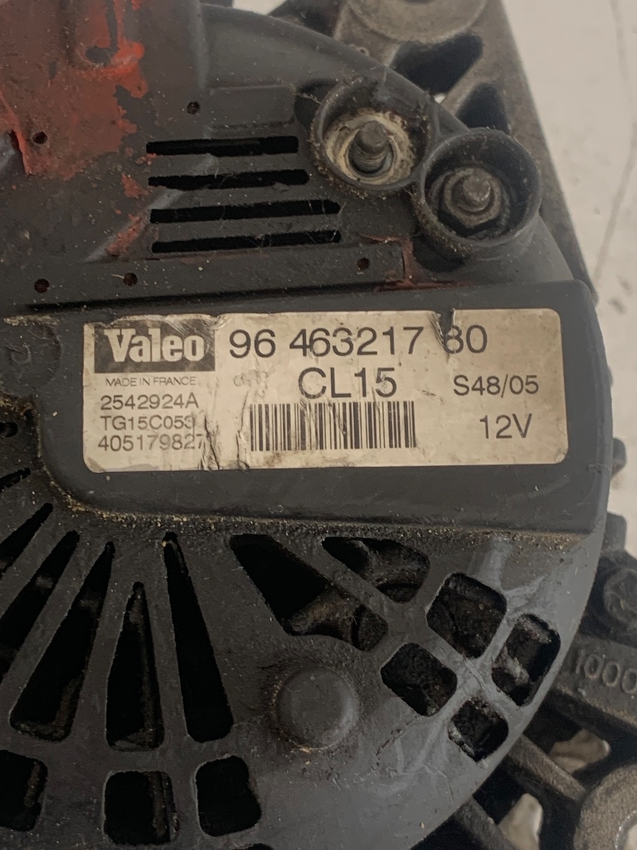 Alternator peugeot 407 citroen c5 207 307 1.6 hdi 2004 - 2009 OEM 9646321780 – foto 3