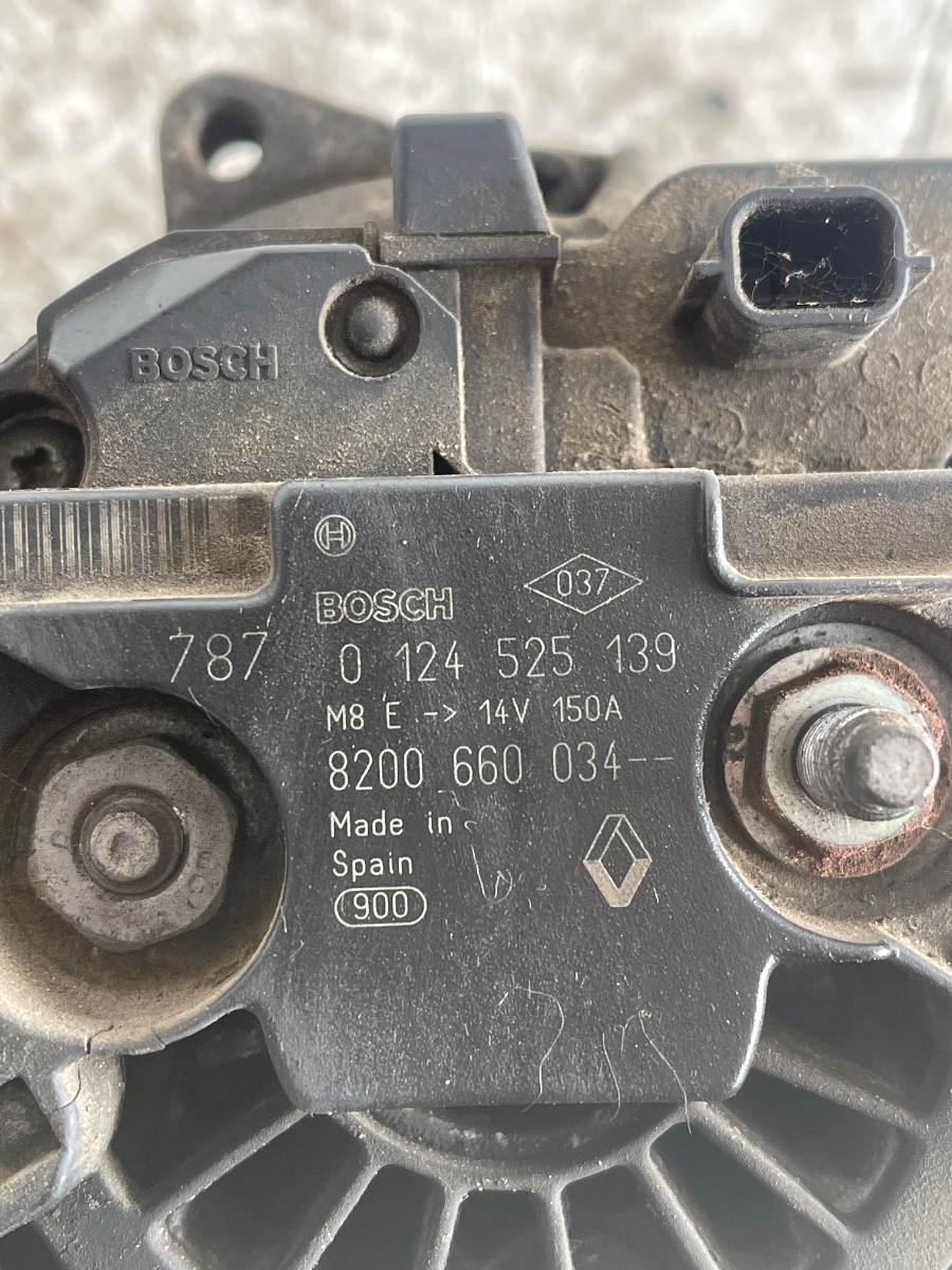 Alternator RENAULT MEGANE II BM0/1_, CM0/1_ 2001 - 2012 1.5DCI 0124525139 – foto 3