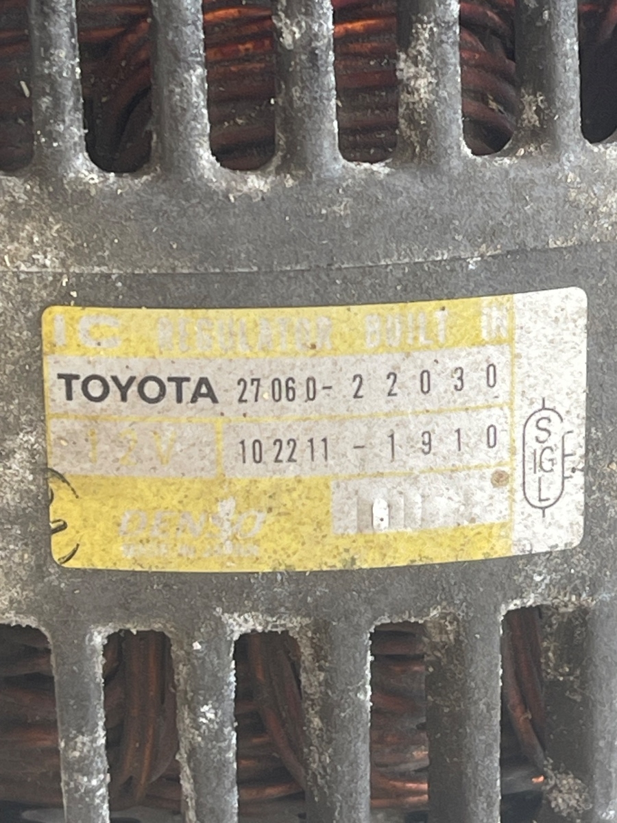 Alternator Toyota Celica, MR III, Rav 4, Corolla 1.8B 102211-1910 / 27060-22030 – foto 3
