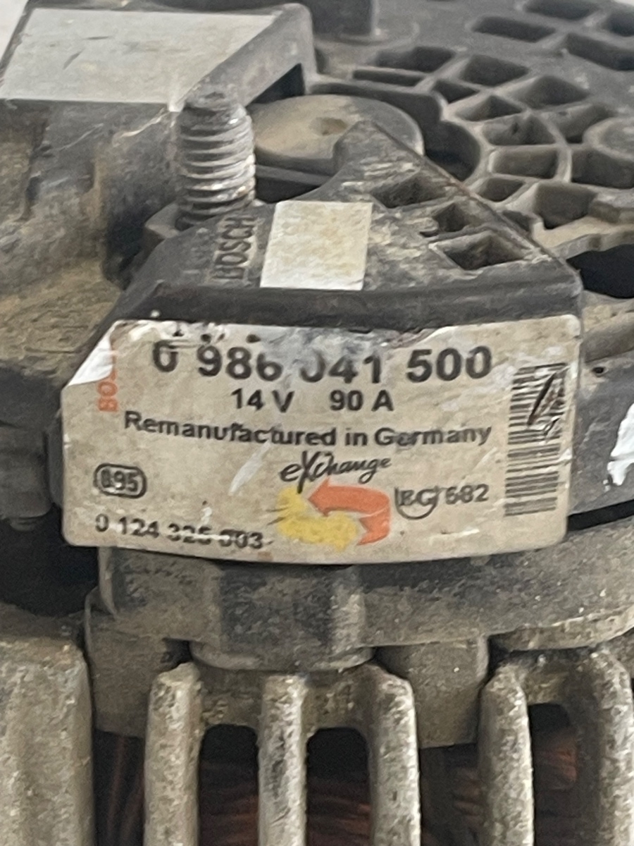 Alternator VOLKSWAGEN GOLF IV 1J1 1997 - 2007 1.4/1.6i  0986041500 – foto 3