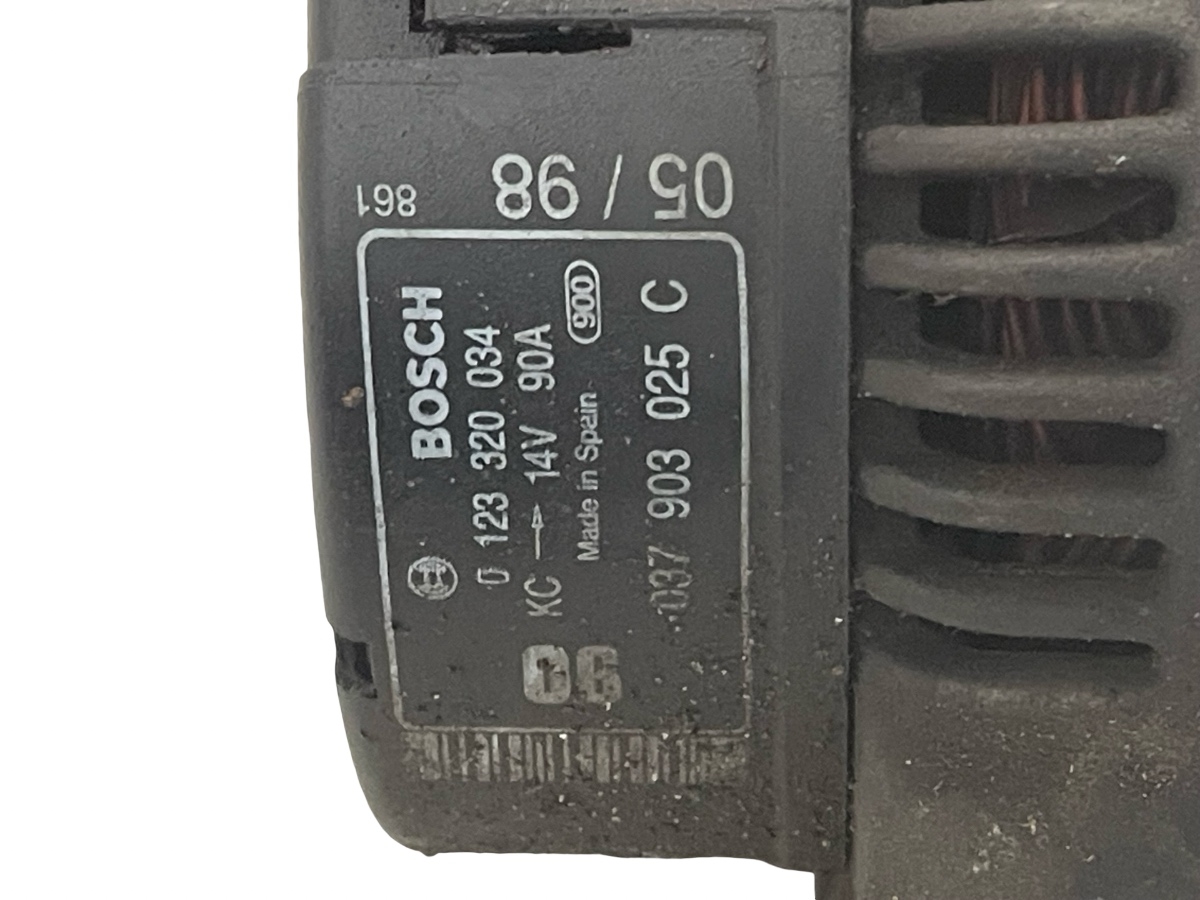 Alternator VOLKSWAGEN GOLF IV 1J1 1997 - 2007 1.4 16V AHW, AKQ, APE, AXP, BCA 0123320034 – foto 3