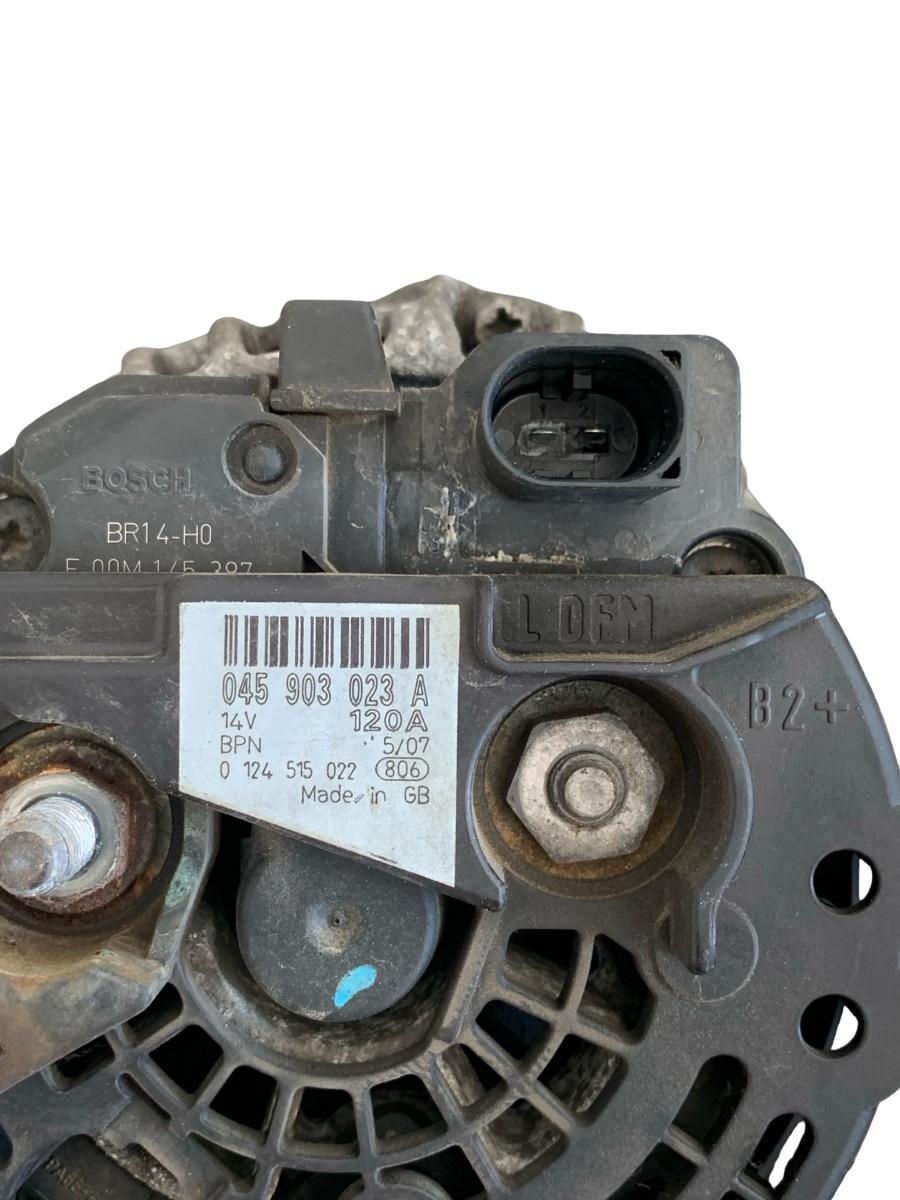 Alternator VOLKSWAGEN POLO 9N_ 2001 - 2012 1.4 TDI BMS, BNV 045903023A – foto 2
