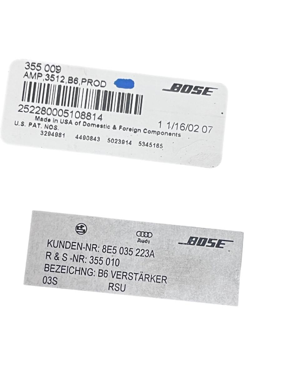 Amplificator audio AUDI A4 II 8E2, B6 2000 - 2005 8E5035223A – foto 3