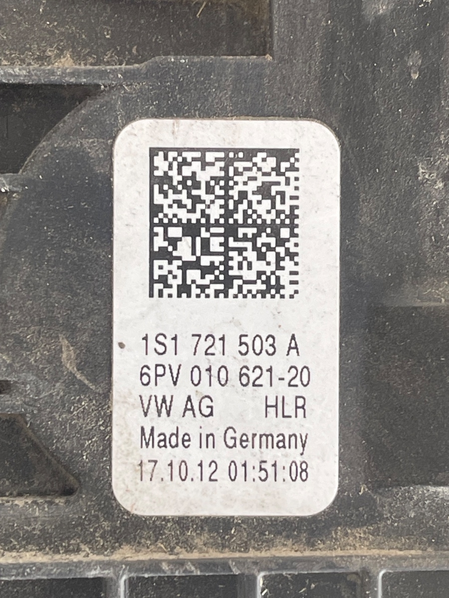 Ansamblu pedale ( frana + acceleratie ) VOLKSWAGEN UP 121, 122, BL1, BL2 2011 - > 1.0 CHYA, DAFA 1S1721503A 1S1721058B – foto 2