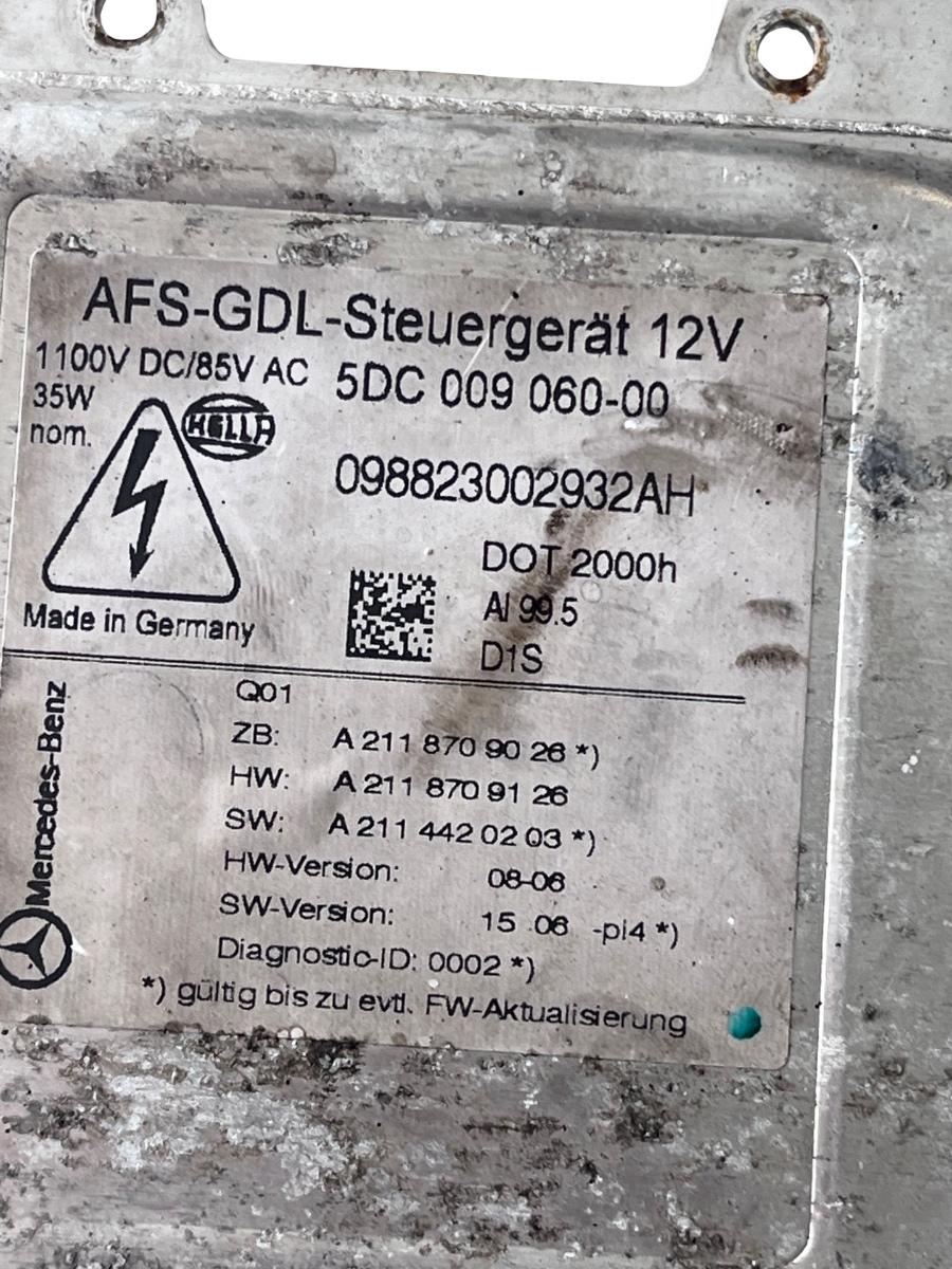 Balast far MERCEDES-BENZ E-CLASS W211 2002 - 2009 A2118709026 – foto 2