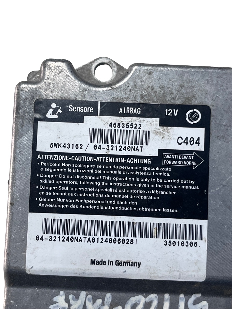 Calculator airbag FIAT STILO 192_ 2001 - 2010 5WK43162 – foto 4
