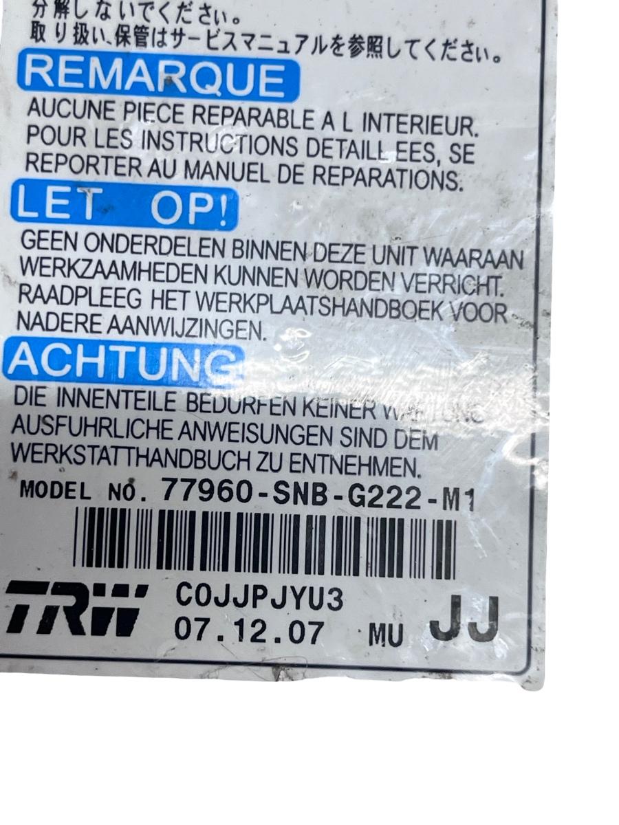 Calculator Airbag HONDA CIVIC VIII Hatchback FN, FK 2005 -> 77960-SNB-G222-M1 – foto 3
