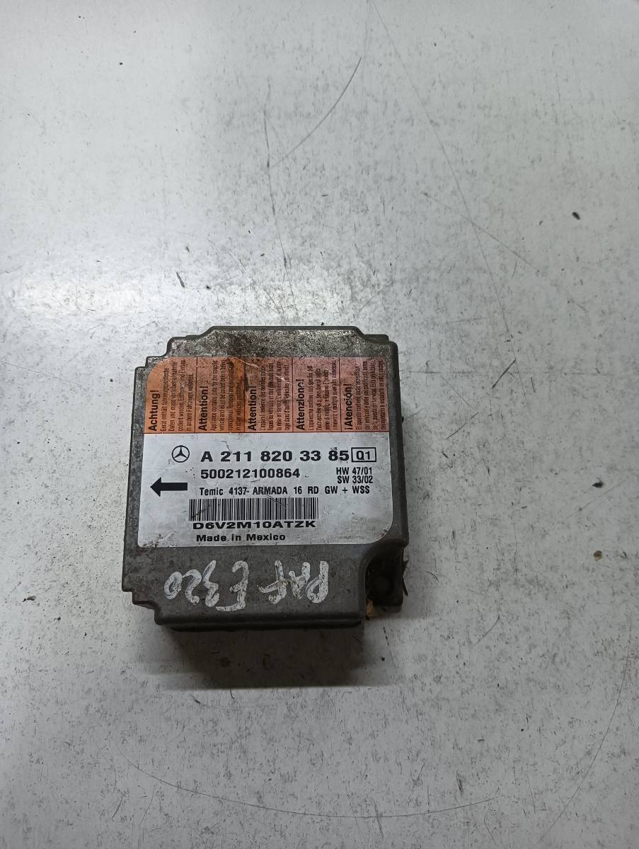 Calculator airbag  MERCEDES-BENZ E-CLASS W211 2002 - 2009 A2118203385 – foto 2