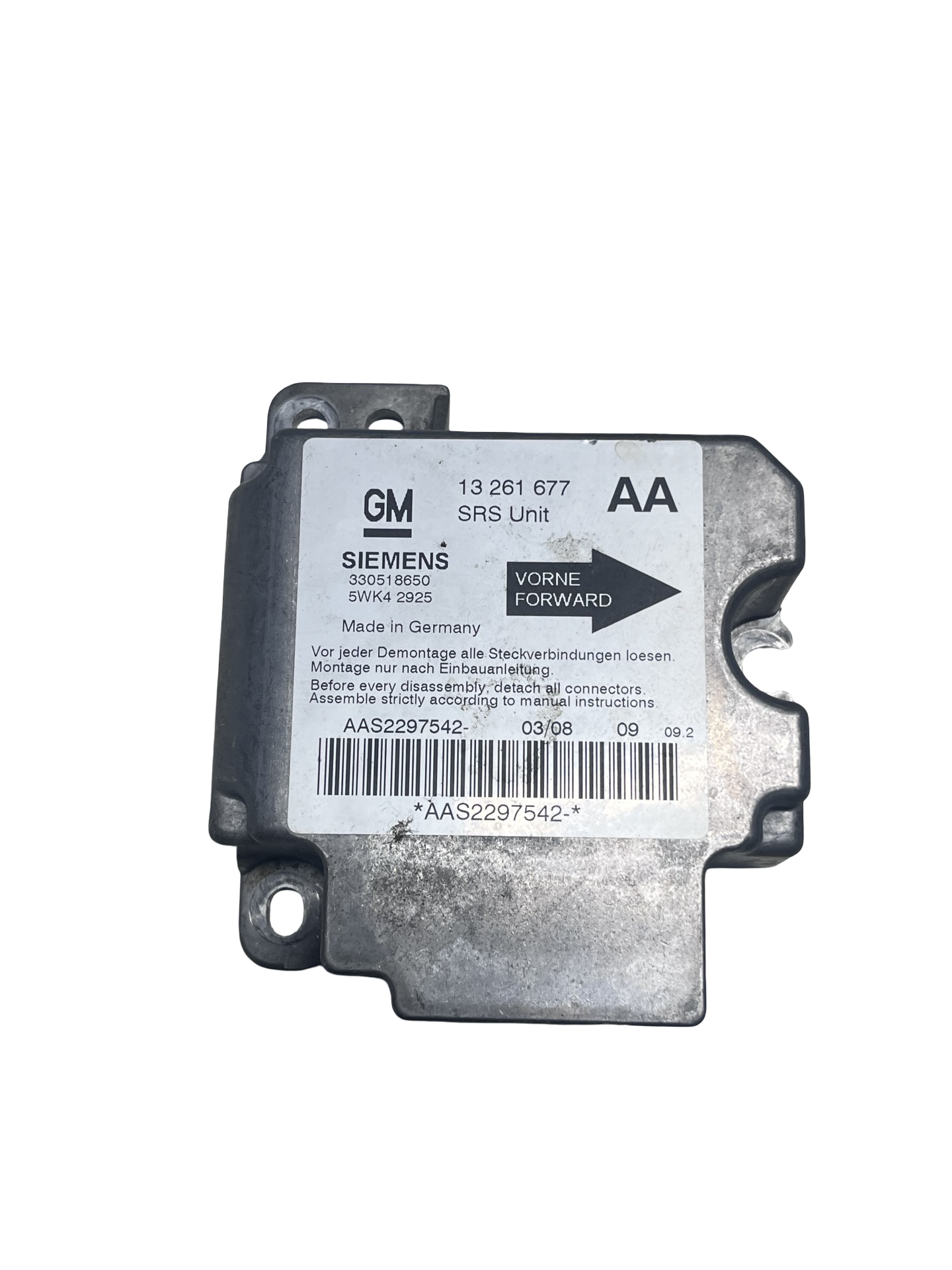 Calculator Airbag Opel Astra G 1998–2009 - cod: 13261677