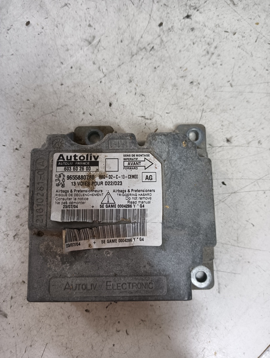 Calculator airbag PEUGEOT 407 (6D_) [ 2004 - > ] OEM 9655880780 – foto 2