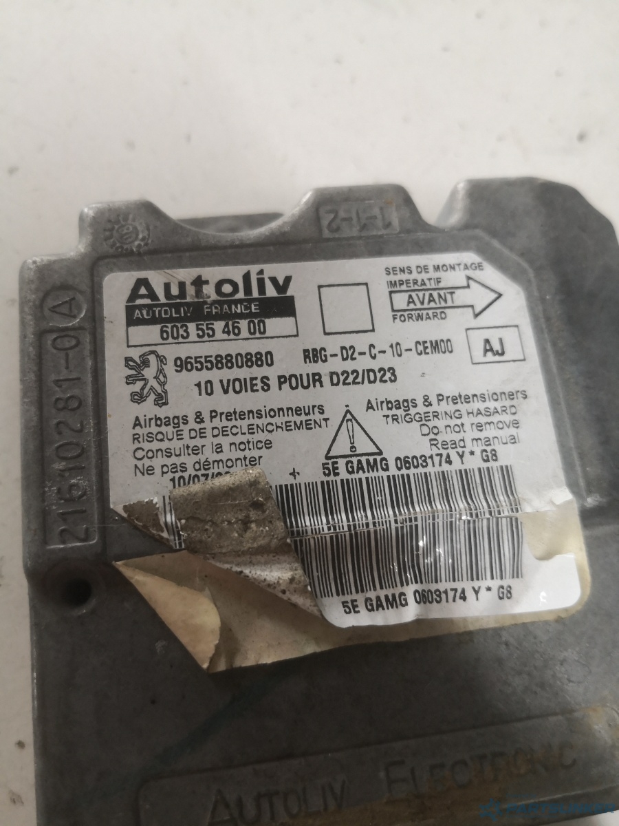 Calculator airbag PEUGEOT 407 (6D_) [ 2004 - > ] OEM 9655880880 – foto 2