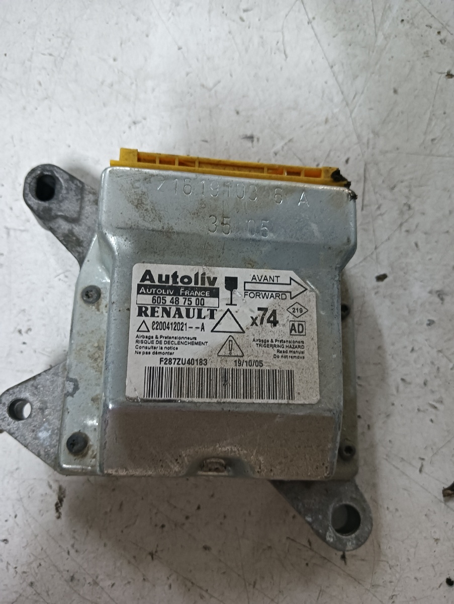 Calculator airbag  RENAULT LAGUNA II (BG0/1_) [ 2001 - 2007 ] OEM 605487500 – foto 2