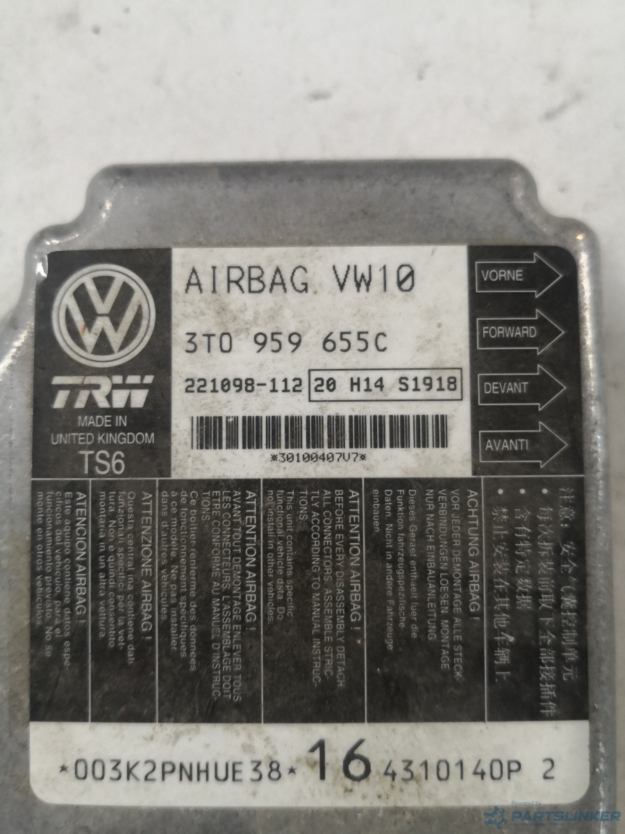 Calculator airbag SKODA SUPERB (3T4) [ 2008 - 2015 ] OEM 3t0959655c – foto 2