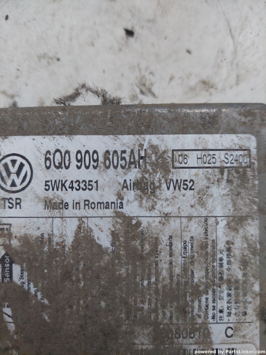 Calculator airbag VOLKSWAGEN CADDY (6K9, 9E7, 9E9) [ 2002 - 2009 ] OEM 6q0909650ah – foto 2