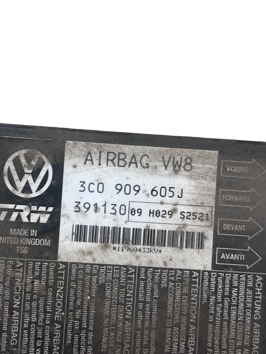 Calculator Airbag VOLKSWAGEN PASSAT 3C2 2005 - 2010 3C0909605J – foto 3