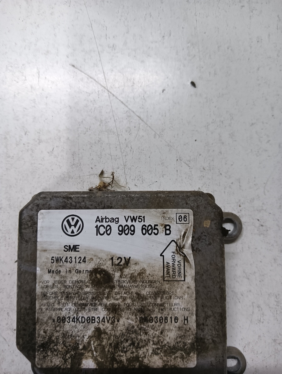 Calculator airbag  VOLKSWAGEN POLO 6N1 1994 - 1999, VOLKSWAGEN PASSAT 3B3 2000 - 2005 VAG 1c0909605b – foto 2