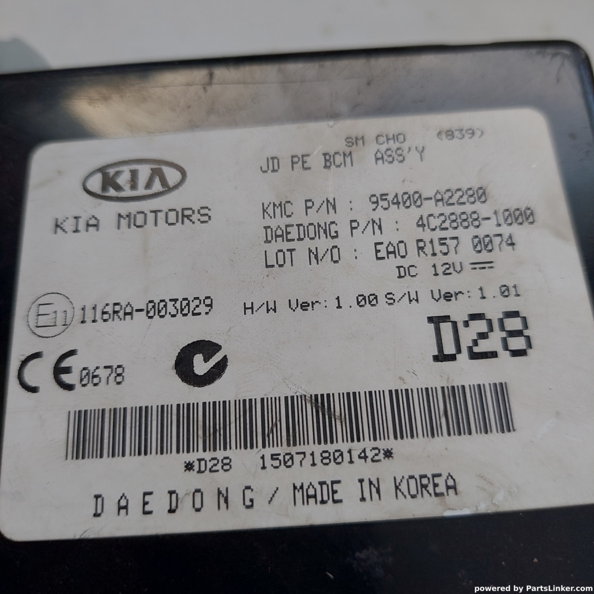 Calculator confort KIA CEED (JD) [ 2012 - > ] OEM 116ra003029 – foto 2