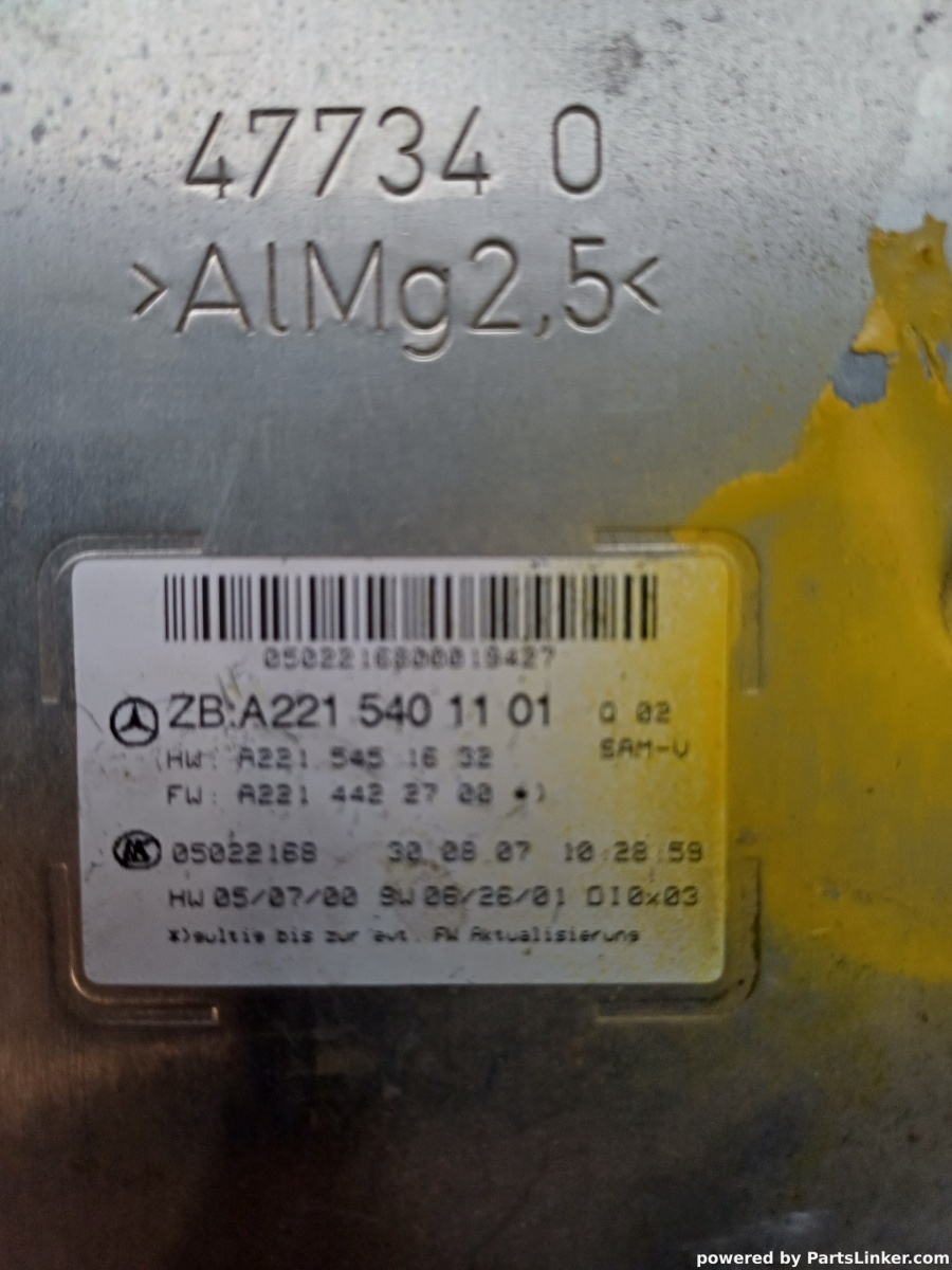 Calculator confort MERCEDES-BENZ S-CLASS II (W221, C215) [ 2005 - 2013 ] OEM A2215401101 – foto 2