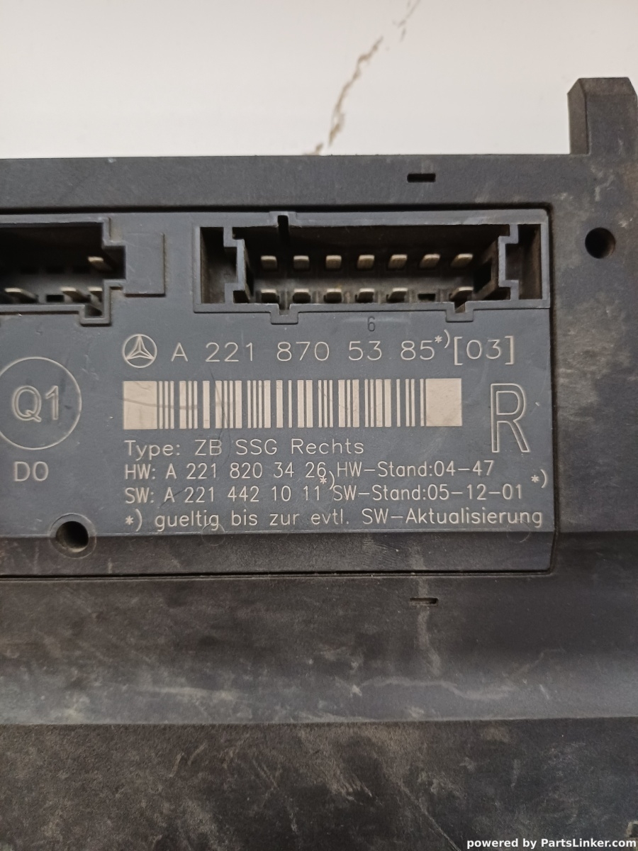 Calculator confort MERCEDES-BENZ S-CLASS II (W221, C215) [ 2005 - 2013 ] OEM A2218705385 – foto 2
