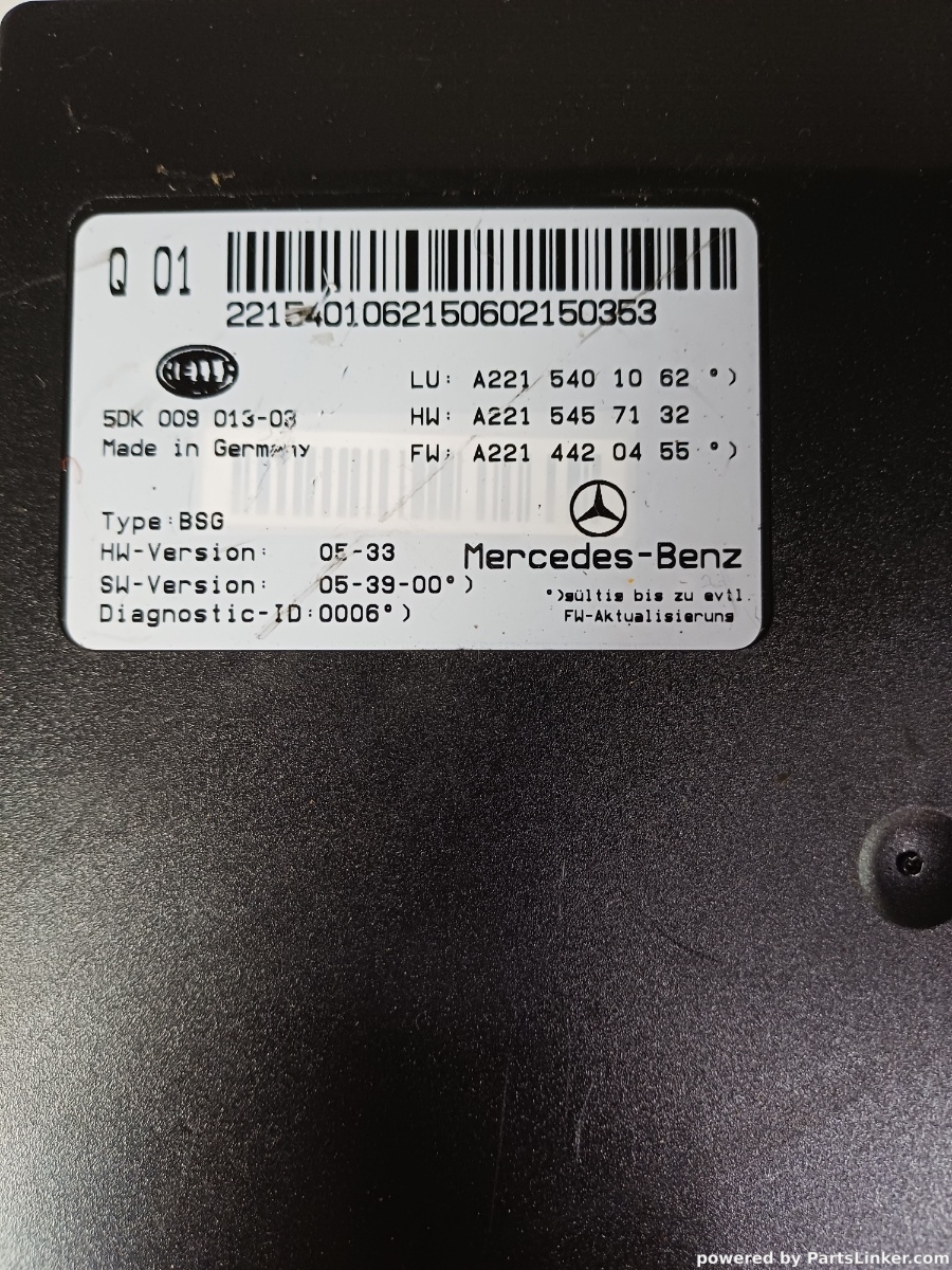 Calculator confort modul baterie MERCEDES-BENZ S-CLASS II (W221, C215) [ 2005 - 2013 ] OEM 5dK00901303 – foto 2