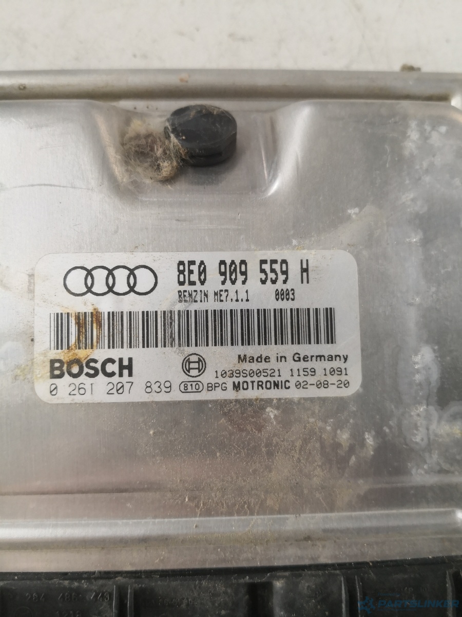 Calculator ECU AUDI A4 II (8E2, B6) [ 2000 - 2005 ] 3.0 (ASN, AVK) 162KW|220HP BOSCH 0261207839 OEM 8e0909559h – foto 2
