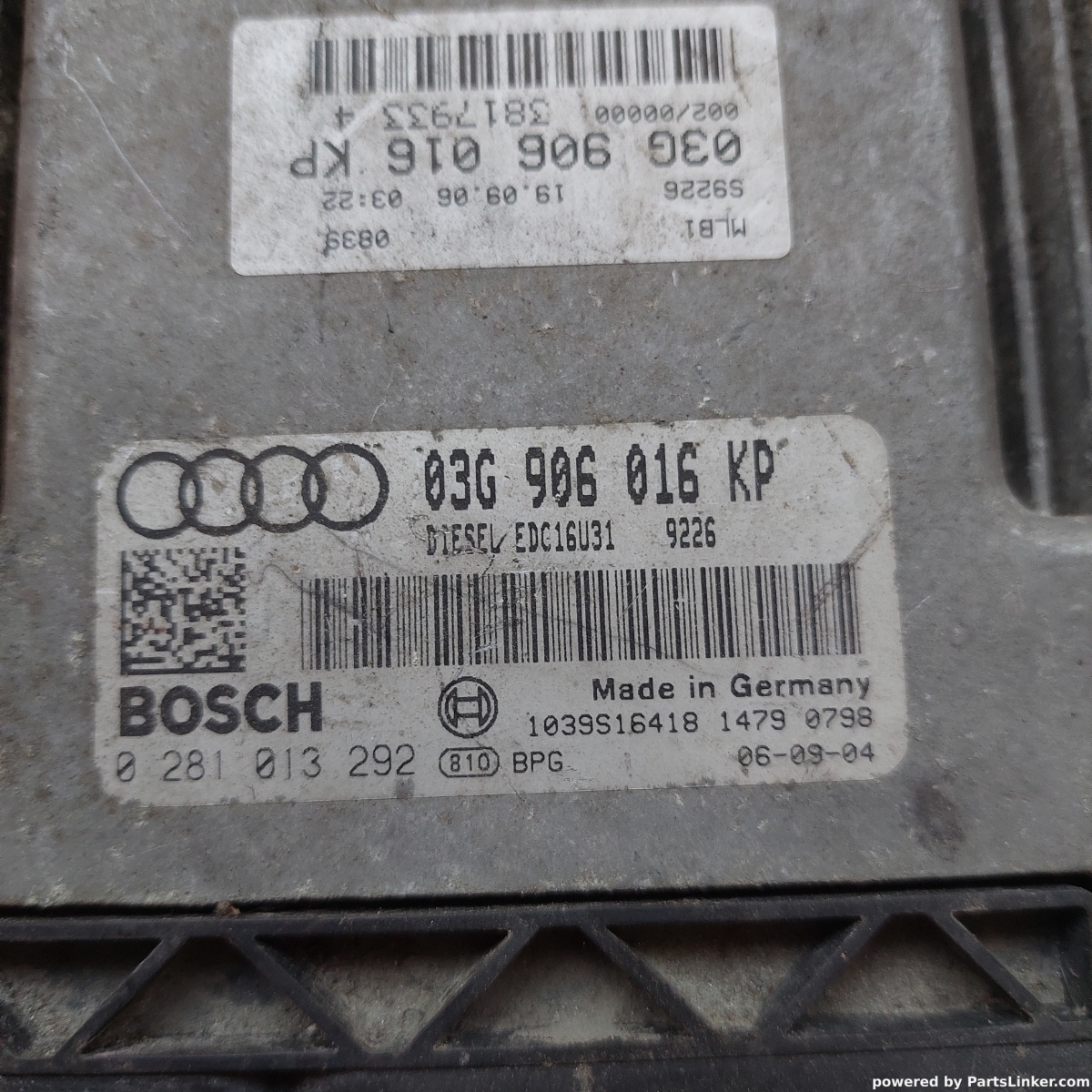Calculator ECU AUDI A4 III (8EC, B7) [ 2004 - 2008 ] OEM 03g906016kp – foto 2