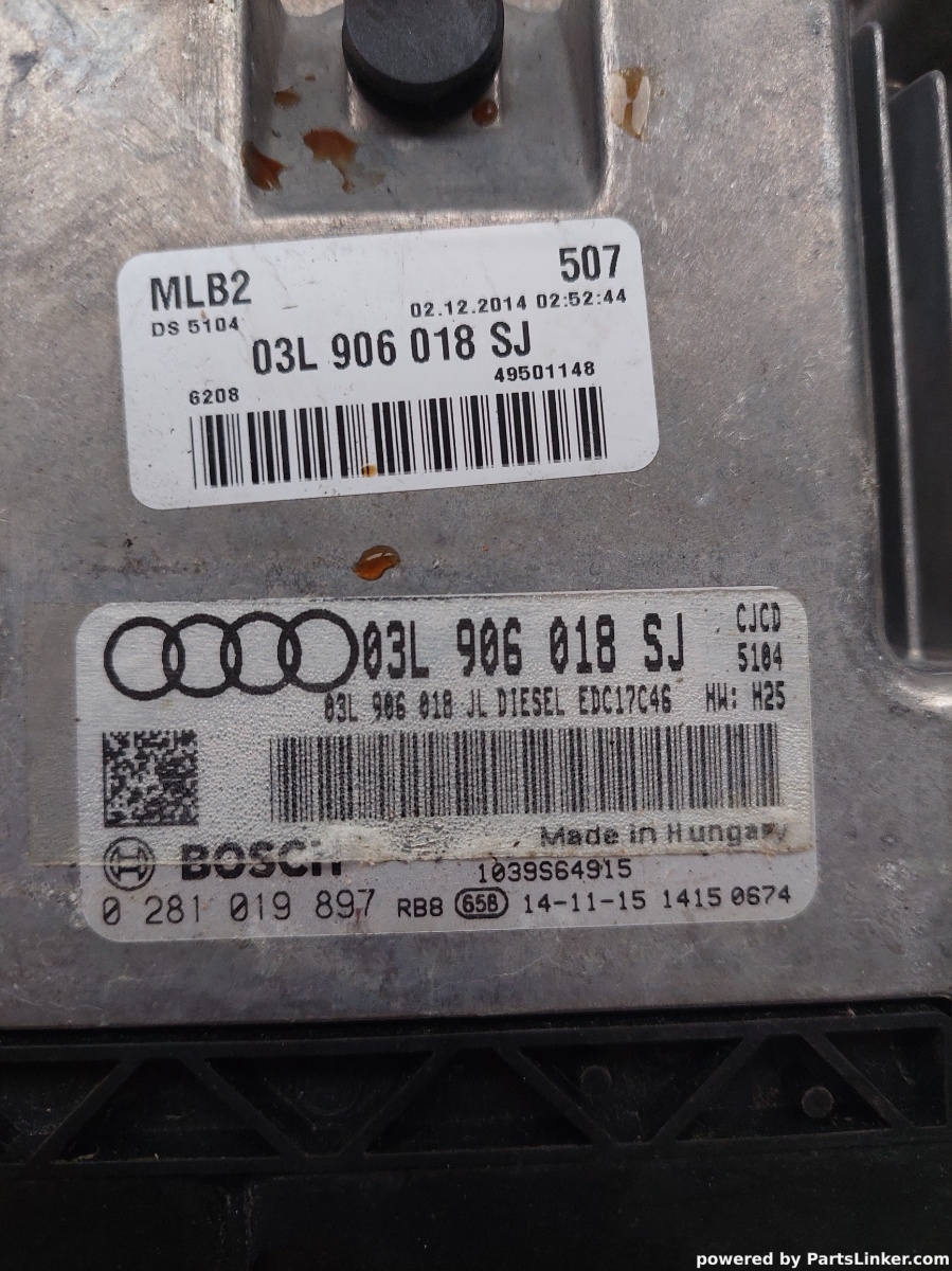 Calculator ECU AUDI A4 IV Avant (8K5, B8) [ 2007 - 2015 ] BOSCH 0281019897 OEM 03l906018sj – foto 2