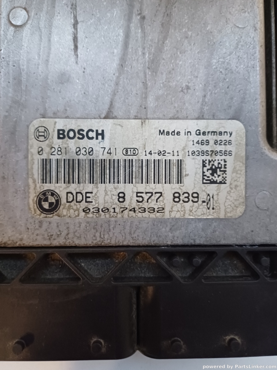 Calculator ECU BMW X5 III (F15, F85) [ 2012 - 2018 ] xDrive 30 d (N57 D30 A) 183KW|249HP BOSCH 0281030741 OEM DDE8577839 – foto 2